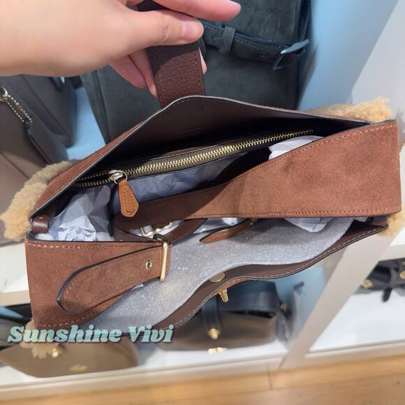 NWT Coach CCZ26 Hadley Convertible Crossbody Bag Vintage Brown Gold Multi - Picture 5 of 8